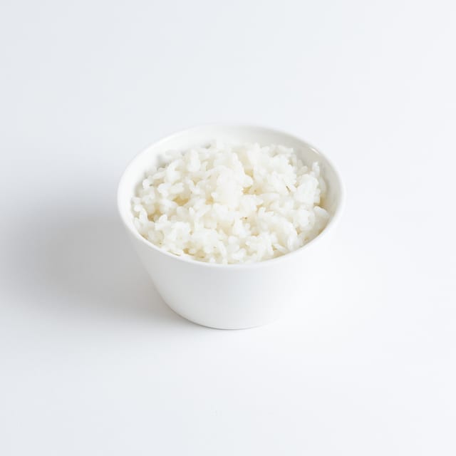 Small steam rice (16 oz.).